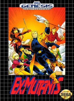 Ex-Mutants box art for Sega Genesis